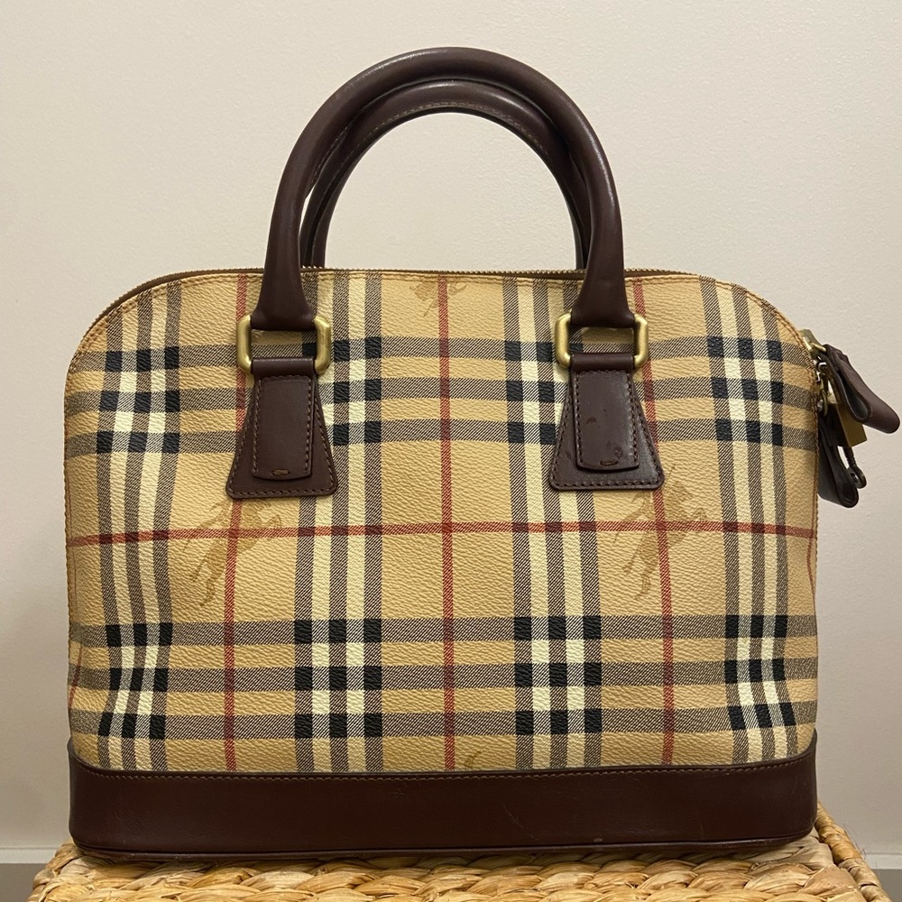 Authentic Burberry Top Handle Bag
